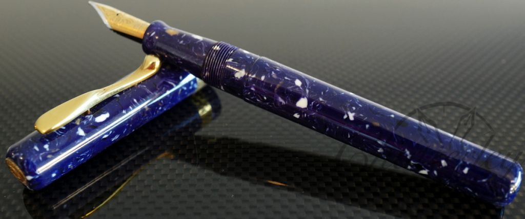 Visconti Lapis Blue Celluloid Voyager Limited Edition Anniversary Fountain Pen
