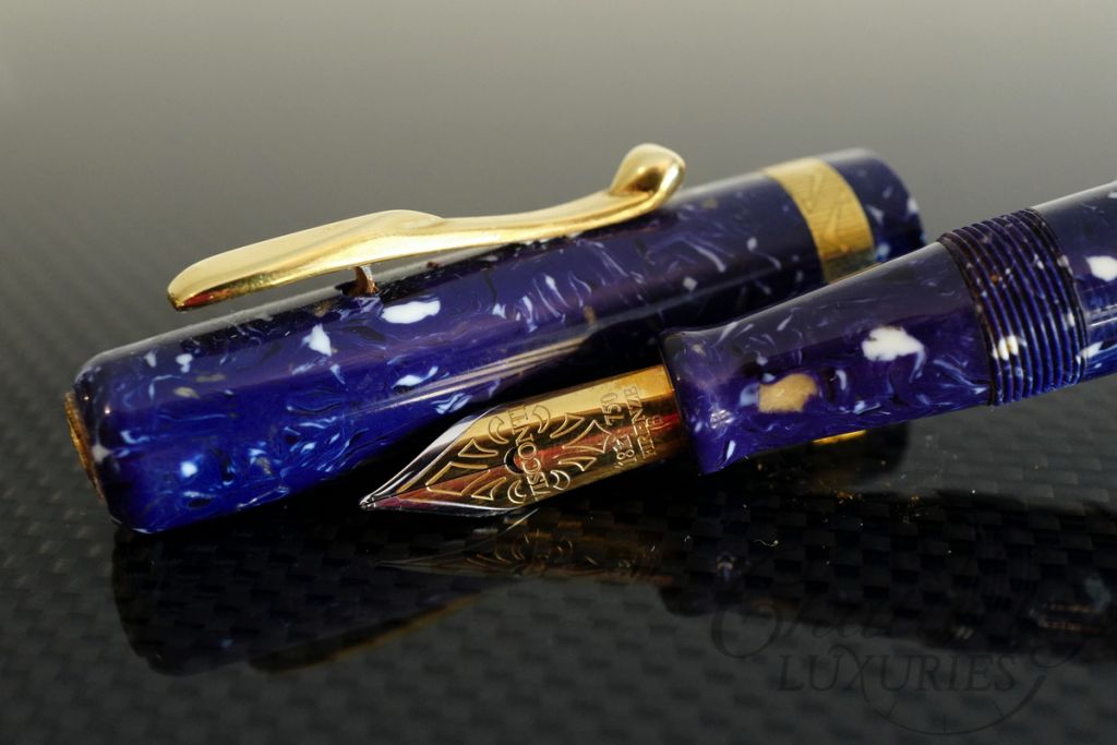 Visconti Lapis Blue Celluloid Voyager Limited Edition Anniversary Fountain Pen