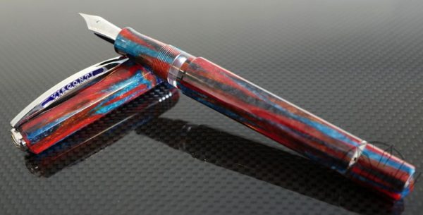 Visconti-Chatterley Southwest Celluloid Opera Master 10th Anniversary Limited Edition Fountain Pen In Silver