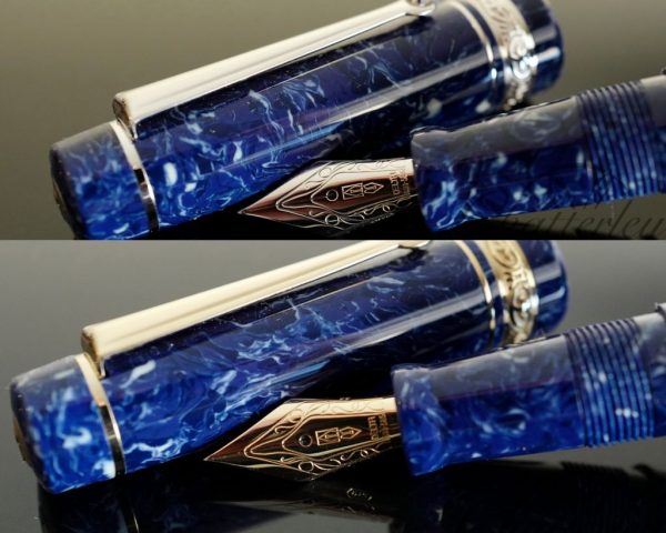 Delta-Chatterley Slim Lapis Blue Celluloid 10th Anniversary Limited Edition Fountain Pen