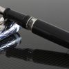 Aurora Optima Riflessi Sterling Silver Cap with Black Barrel Fountain Pen