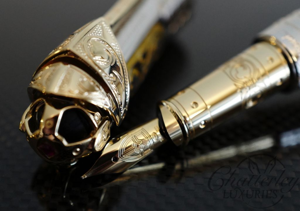 S.T. Dupont Limited Edition Neo-Classique President White Knight Fountain Pen