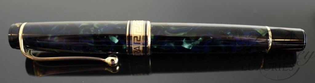 Aurora Optima 365 Abissi Blue/Green Limited Edition Auroloide Piston Filled Fountain Pen