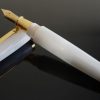 Signum Nova White and Gold Fountain Pen 18KT Gold Nib