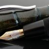 Danitrio Urushi Nashiji-nuri Green on Bamboo Fountain Pen