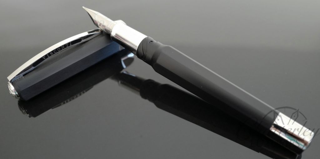Visconti Opera Metal Aluminum True Black Fountain Pen