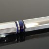 Delta Sterling Silver Profili Ballpoint Pen - Blue