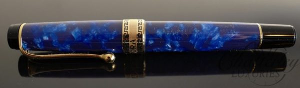 Aurora Optima Blue with Gold Auroloide Rollerball