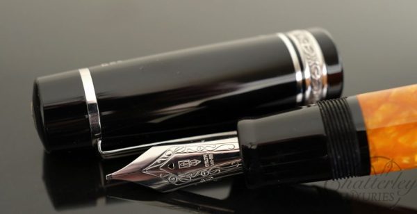 Delta Dolce Vita Oversize Fountain Pen with Sterling Silver Trim