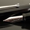 Omas Old Style Paragon Black Piston Fountain Pen with HT trim