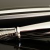 ST Dupont D Line Matte Black Lacquer & Palladium Fountain Pen