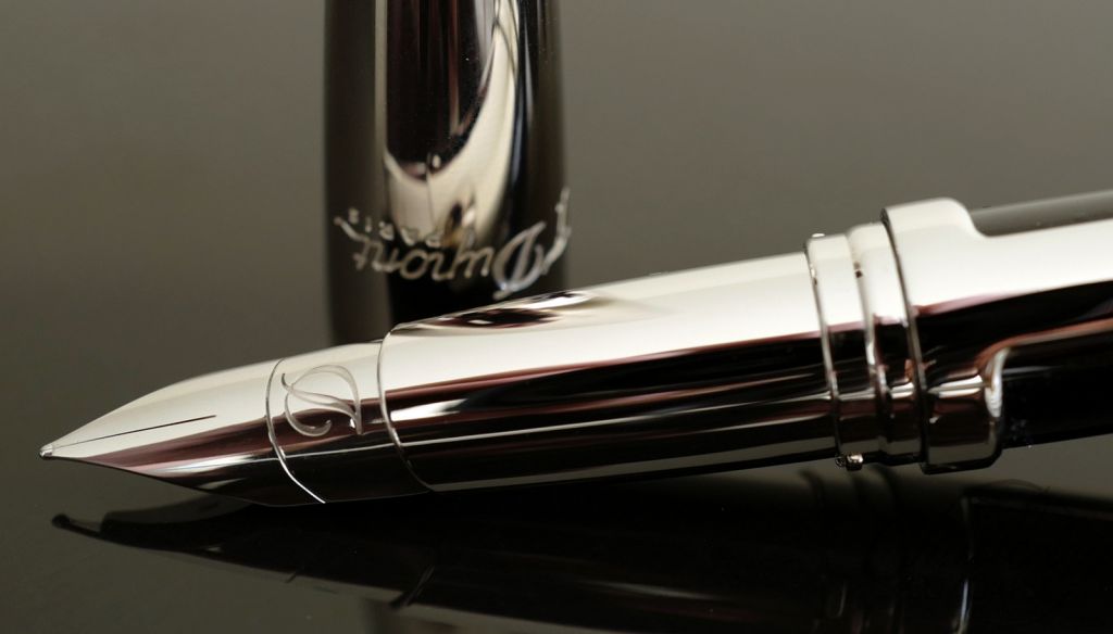 ST Dupont Defi Black Composite & Palladium Fountain Pen