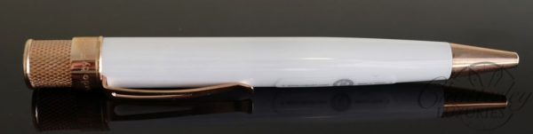 Retro 1951 White Ceramic Tornado Cap-less Rollerball