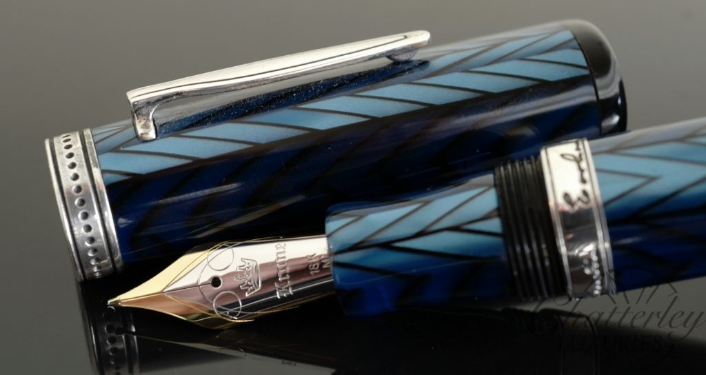 Krone Amelia Earhart Historical Sterling Silver Limited Edition Fountain Pen