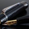 Onoto Magna Classic Black and Silver Fountain Pen