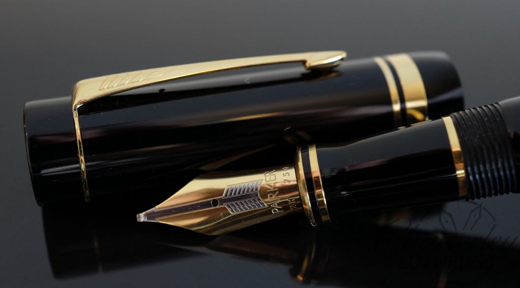 Parker Duofold Centennial Black with Gold Trim Fountain Pen