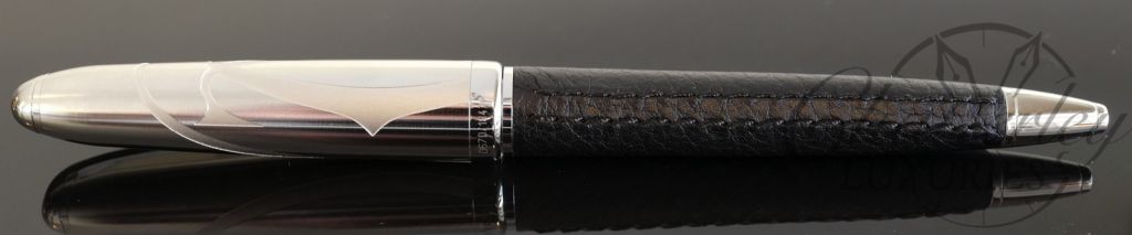 Cartier Limited Edition Louis Logo Black Leather Ball Pen