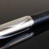 Cartier Limited Edition Louis Logo Black Leather Ball Pen