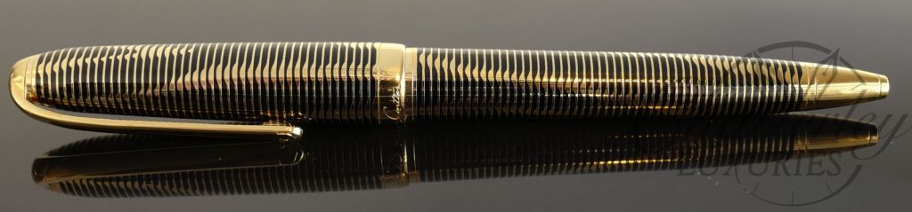 Cartier Python Gold Plated and Black Lacquer Ball Pen
