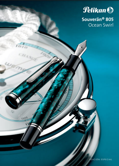 Pelikan Souveran 805 Ocean Swirl Fountain Pen