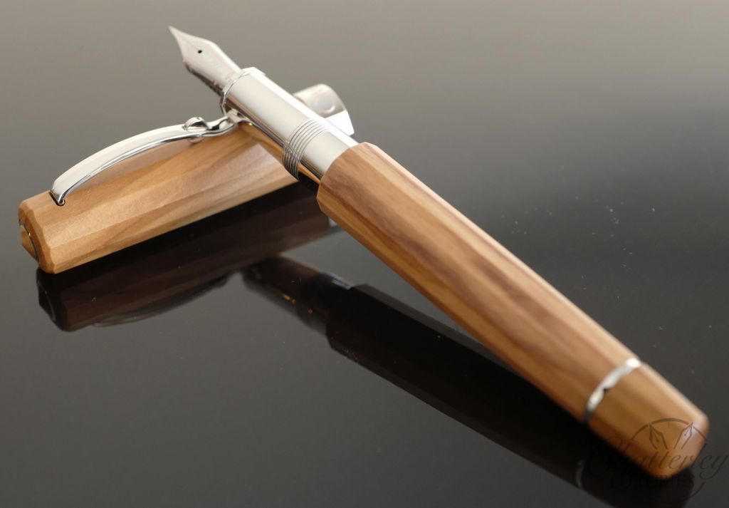 Handmade Natural Wood Fountain Pen EF/F/Small Calligraphy Bent Nib Gift -  eBay