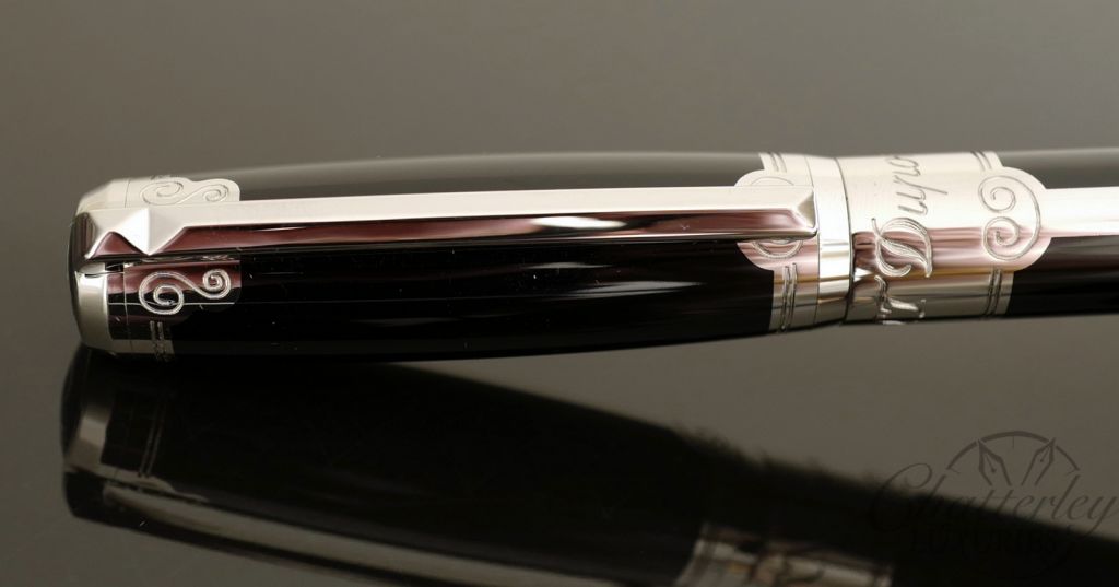 ST Dupont D Line Placed Lacquer Arabesque Fountain Pen