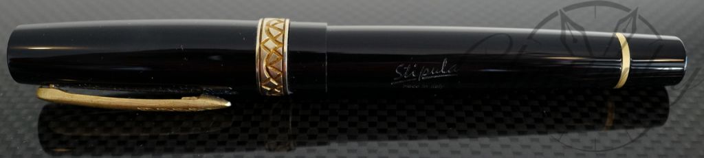 Stipula Black Etruria Flat Top Prototype Fountain Pen