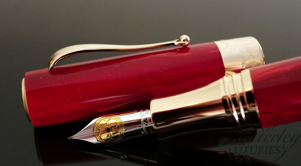 Chatterley Luxuries/Montegrappa Limited Edition Rosso Veneziano Fountain Pen Rose