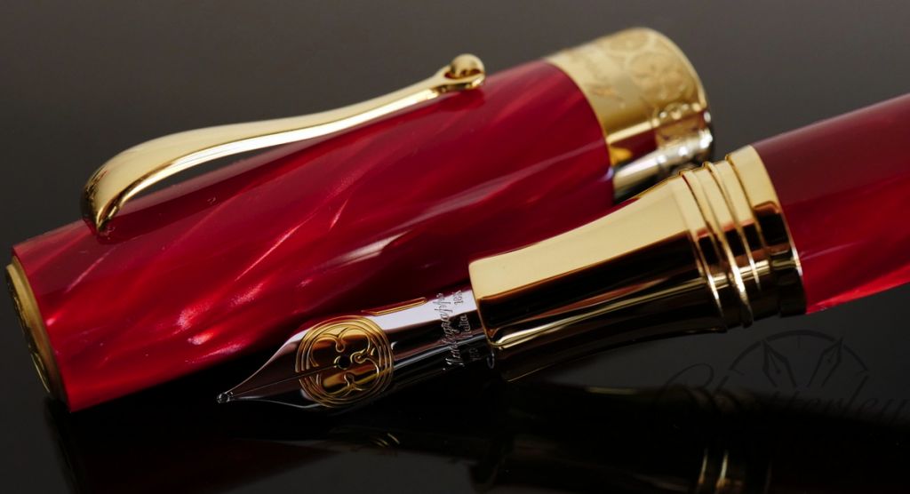 Chatterley Luxuries/Montegrappa Limited Edition Rosso Veneziano Fountain Pen Yellow Gold