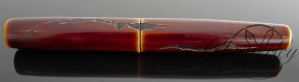 Nakaya Piccolo Cigar Negoro Toki-tamenuri Fountain Pen with Music nib - Image 2