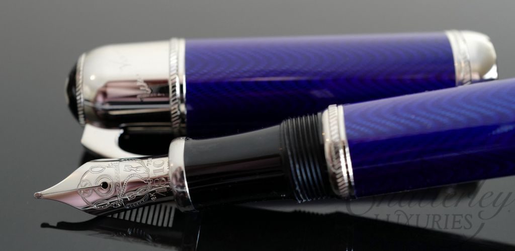 Luxury MB Limited Edition Fountain Pen Jules Verne Ocean Blue 