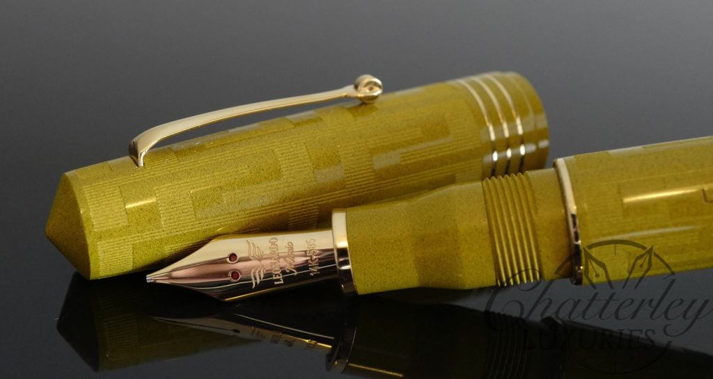 Leonardo Momento Zero Grande Art Deco Ebonite Fountain Pen