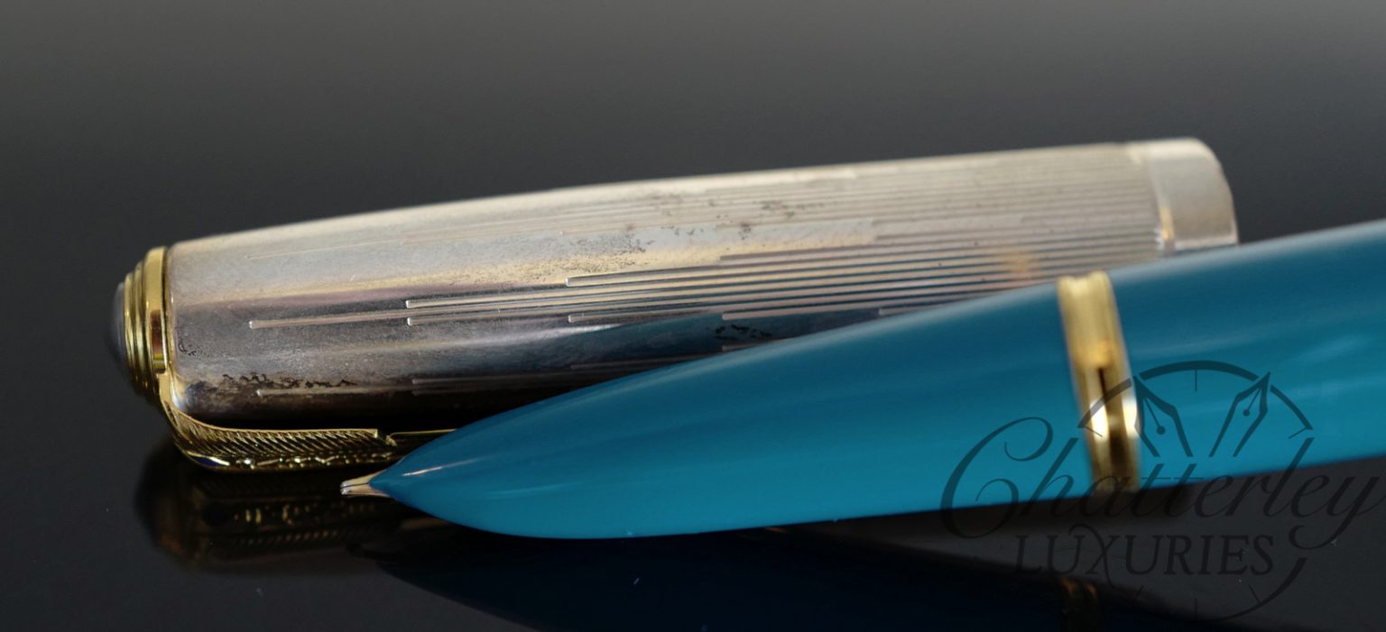 Parker 51 Light Blue Empire State Special Edition Fountain Pen - Chatterley