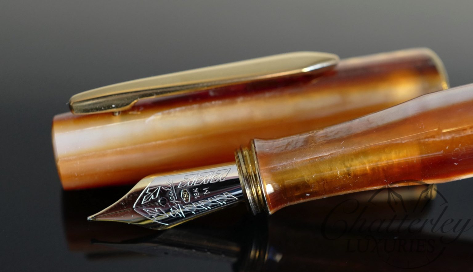 Stipula Duetta Cognac Fountain Pen