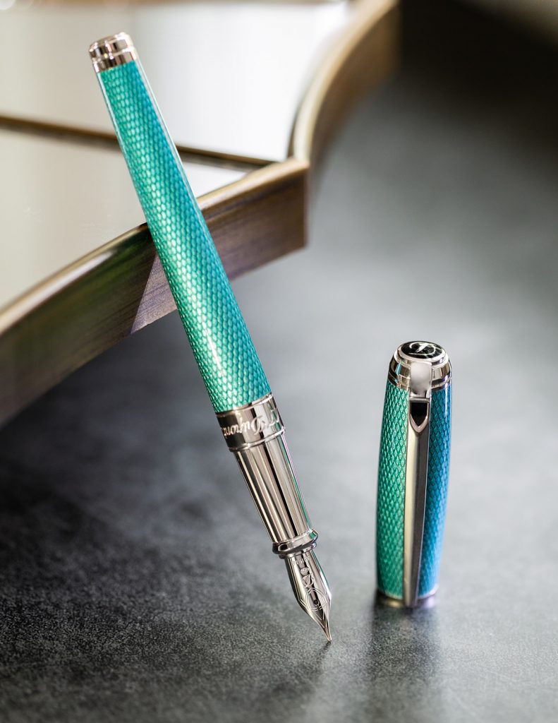 S.T. Dupont Diamond Guilloche Fountain Pen Collection - Chatterley