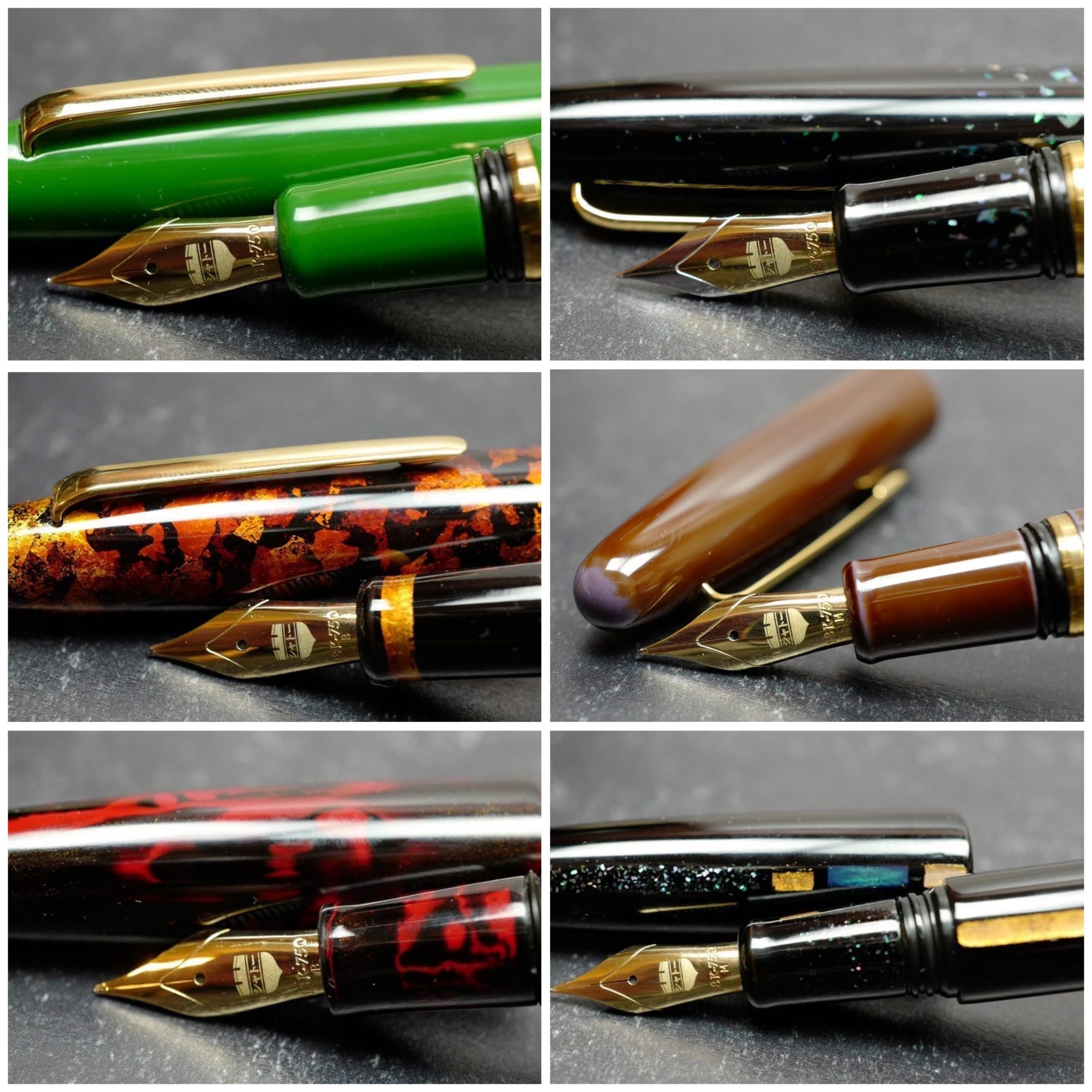 Chateau Prototype Urushi/Raden/Gold Leaf Fountain Pens - Chatterley