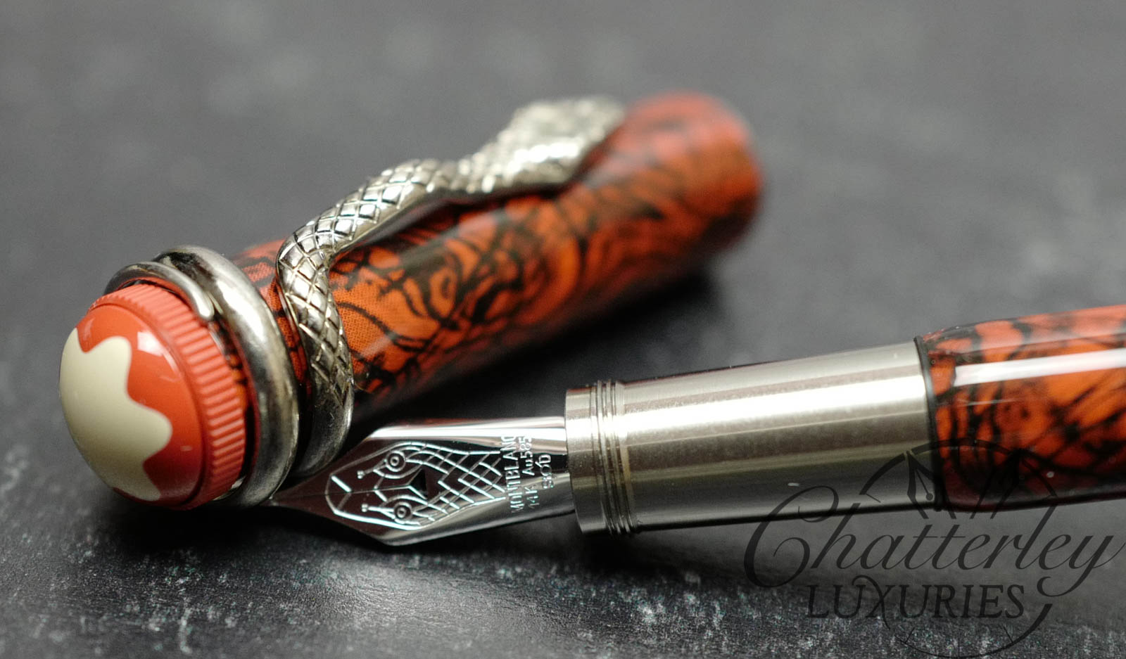 Montblanc Heritage Collection Rouge et Noir Serpent Marble Pen