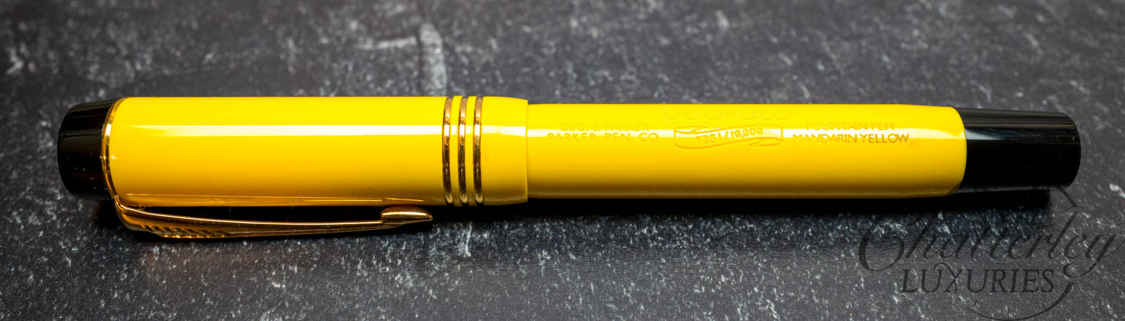 Lot - Parker, Duofold Mandarin Yellow Limited Edition Fountain Pen