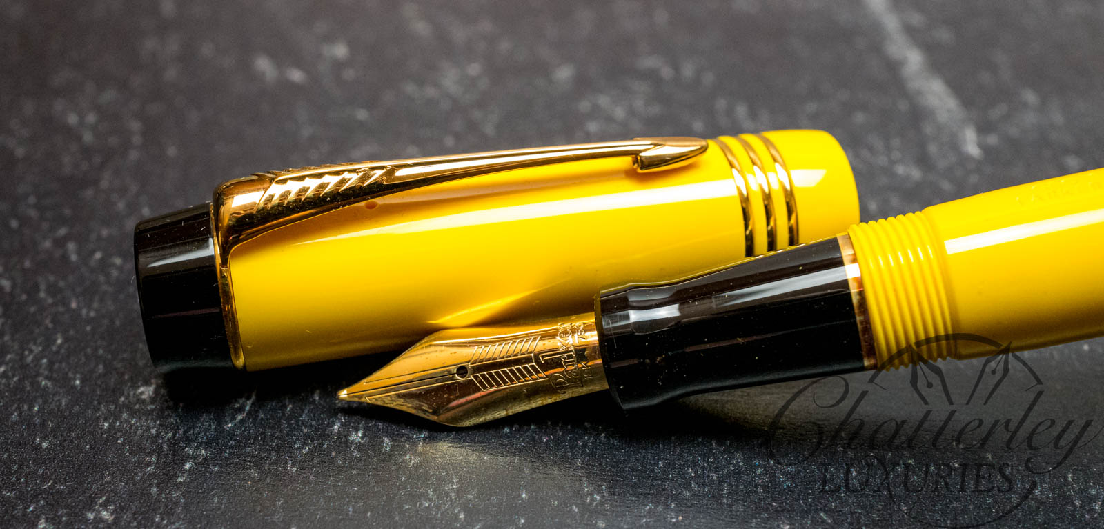 Lot - Parker, Duofold Mandarin Yellow Limited Edition Fountain Pen