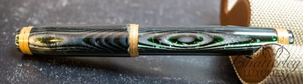 Bexley Golden Age "Waves"Arco Green Spina Limited Edition Fountain Pen - Image 3