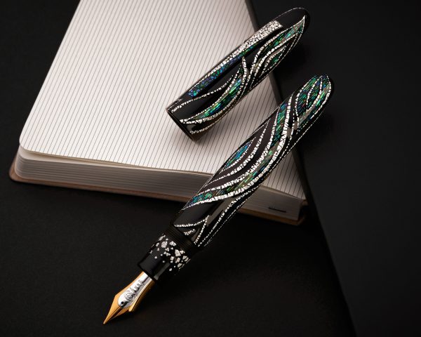 Taccia Limited Edition Miyabi Empress King Of Pen Fossils in the Sky Raden Shadow Fountain Pen