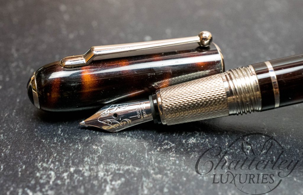 Dunhill Sidecar Tortoiseshell Brown Lacquer Fountain Pen