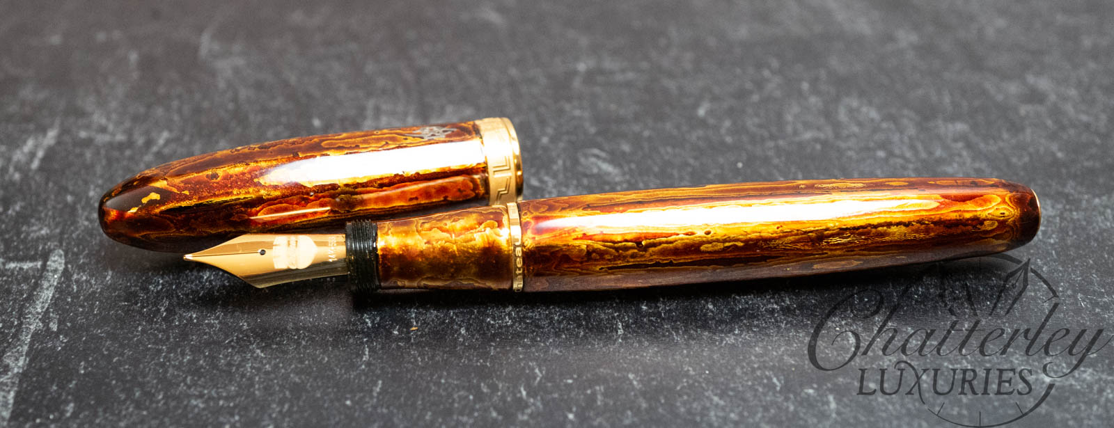 Chateau Prototype Urushi/Raden/Gold Leaf Fountain Pens - Chatterley