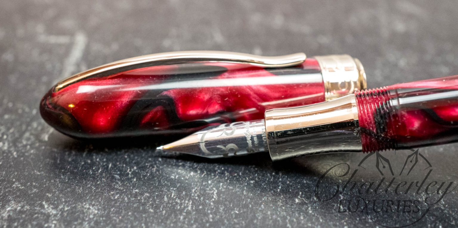 Visconti Millennium Arc Burgundy Fountain Pen - Chatterley