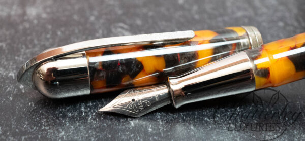 Visconti Pericle Brown and Orange Fountain Pen