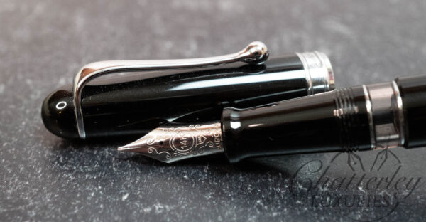 Aurora 88 Black with Chrome Trim Fountain Pen