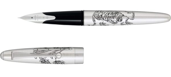 Pilot Silvern Sterling Silver Tiger Fountain Pen - Image 2