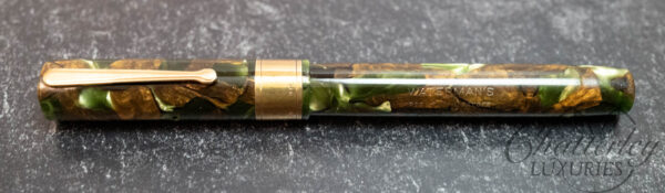 Waterman 94 Vintage Moss Agate with Keyhole Nib Fountain Pen - Image 2