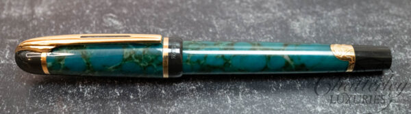 Waterman Phileas Green Marble Fountain Pen - Image 2