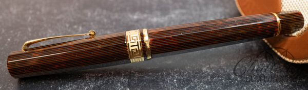 Armando Simoni Club Gladiatore Medio Arco Bronze Celluloid Fountain Pen - Image 3